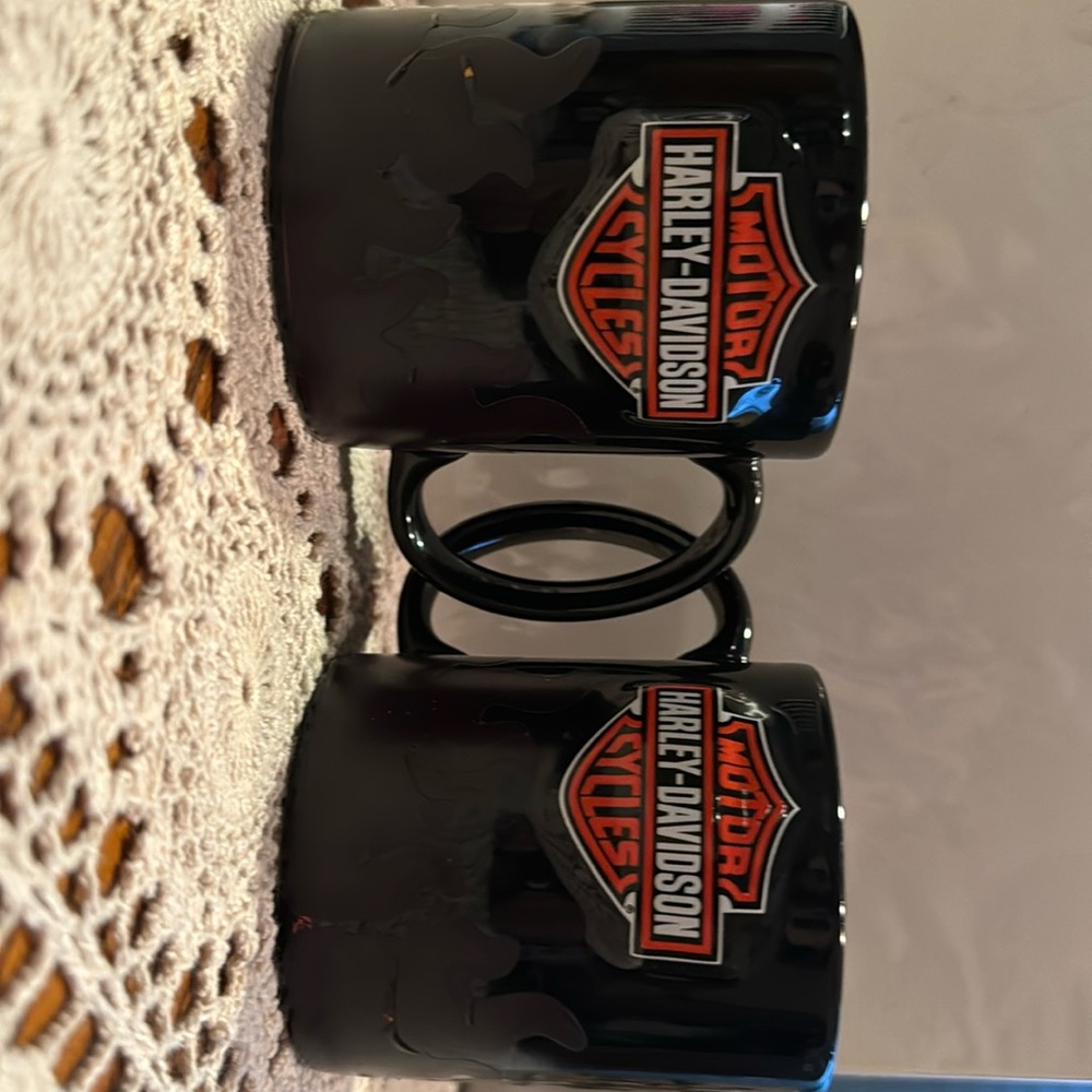 Harley Davidson Mugs with color changing flames!